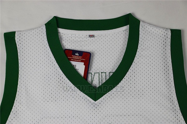 Camiseta NCAA Michigan State Spartans Magic Johnson #33 Retro Blanco